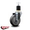 Service Caster 4'' Thermoplastic Rubber Wheel Swivel 1-7/8'' Expanding Stem Caster SCC-EX20S414-TPRB-178 - alternate 2